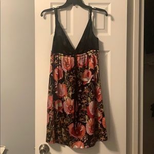Silky floral dress